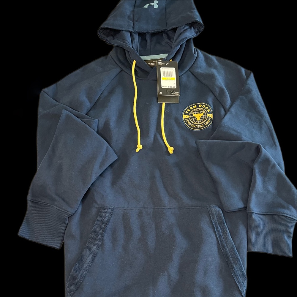 UA PROJECT ROCK LOOSE FIT MENS HEAVYWEIGHT  TERRY HOODIE